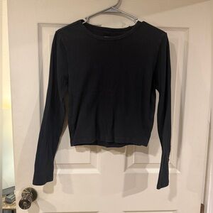 PINK Victoria's Secret Black Long Sleeve Tee